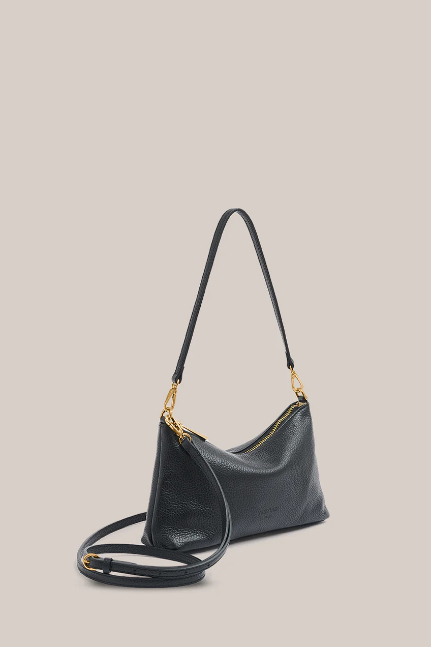 Ashley Black Leather Crossbody Bag - Image 3