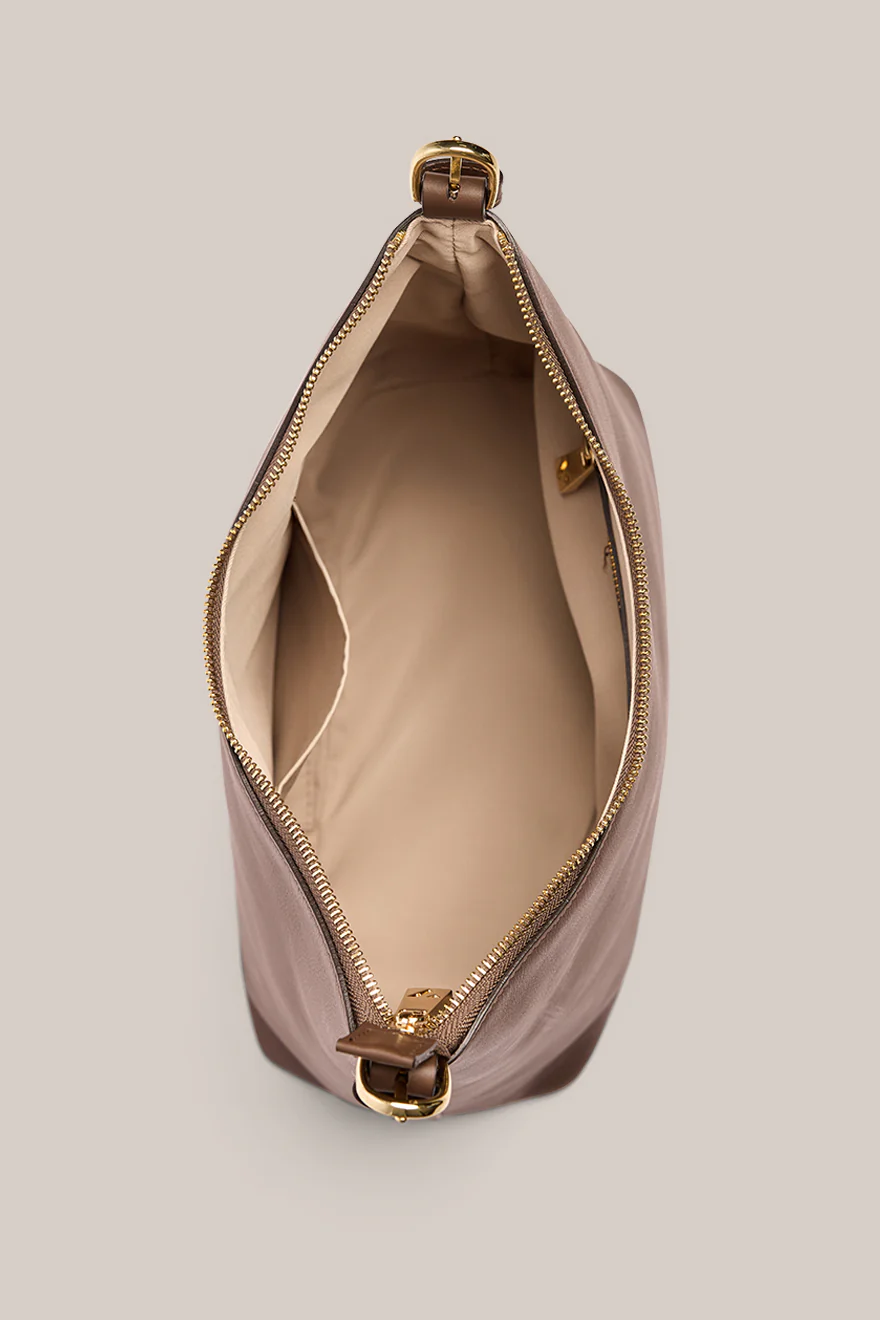 Harper Chocolate Leather Hobo - Image 6