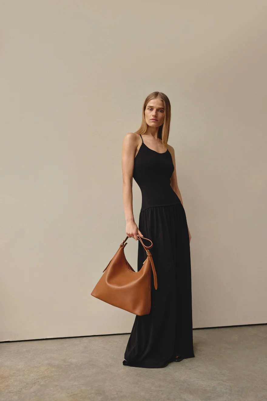Harper Large Tan Leather Hobo - Image 5