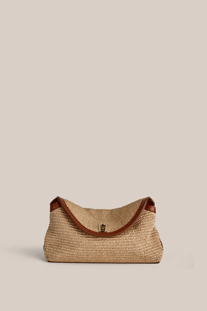 Sloane Tan Resort Crossbody Clutch